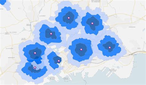 isochrone mapping tools.